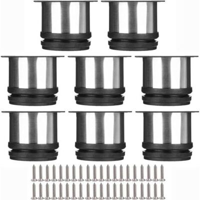 ABYSSE Selected Lot De 8 Pieds De Meubles, Pied Cuisine Réglables Ø 50 Mm/hauteur 50 Mm Ronds Métal Acier Inoxydable Canapé Jambe Table Pieds - Publicité ABYSSE Selected Lot De 8 Pieds De Meubles, Pied Cuisine Réglables Ø 50 Mm/hauteur 50 Mm Ronds Métal Acier Inoxydable Canapé Jambe Table Pieds - Publicité