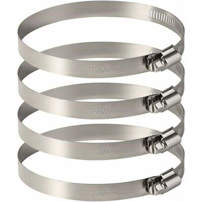 PELTOR Lot De 4 Colliers De Serrage Tuyau En Acier Inoxydable - Ajustables Pour La Fixation De Durites Souples (141mm-165mm) - Publicité PELTOR Lot De 4 Colliers De Serrage Tuyau En Acier Inoxydable - Ajustables Pour La Fixation De Durites Souples (141mm-165mm) - Publicité