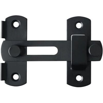 PELTOR Verrou Porte Coulissante Serrure Volet Loquet Porte Verrou Portail À Bascule Boulon Avec Vis Pour Porte, Fenêtre, Placard Et Jardin, Finition Noir Mat En Acier Inoxydable - Publicité PELTOR Verrou Porte Coulissante Serrure Volet Loquet Porte Verrou Portail À Bascule Boulon Avec Vis Pour Porte, Fenêtre, Placard Et Jardin, Finition Noir Mat En Acier Inoxydable - Publicité