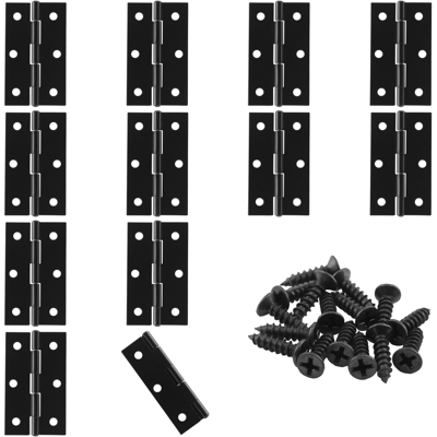 OEM Murtenze Lot De 12 Charnières De Porte De 6,35 Cm (2,5 Pouces), Charnières À Paumelle Noires Avec Vis De Fixation - Publicité OEM Murtenze Lot De 12 Charnières De Porte De 6,35 Cm (2,5 Pouces), Charnières À Paumelle Noires Avec Vis De Fixation - Publicité