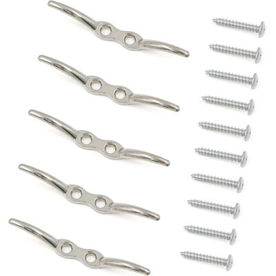 OEM Taquets D'Amarrage Crochet Aveugle Mât 5 Pièces En Acier Inoxydable Serre Câble Crochet De Mât De Drapeau Taquet D'Amarrage Taquet De Bateau Accessoires Vis De Montage Incluses.11cm - Publicité OEM Taquets D'Amarrage Crochet Aveugle Mât 5 Pièces En Acier Inoxydable Serre Câble Crochet De Mât De Drapeau Taquet D'Amarrage Taquet De Bateau Accessoires Vis De Montage Incluses.11cm - Publicité
