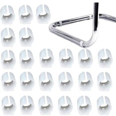 Vision 32pcs Patin Pied Chaise Tube Embout Tampon Capuchon Bouchon Protection Plancher Meuble Forme U En Plastique Chaise Casquettes,chaise Jambe Caps Silicone Tube Pince (25mm,blanc) - Publicité Vision 32pcs Patin Pied Chaise Tube Embout Tampon Capuchon Bouchon Protection Plancher Meuble Forme U En Plastique Chaise Casquettes,chaise Jambe Caps Silicone Tube Pince (25mm,blanc) - Publicité