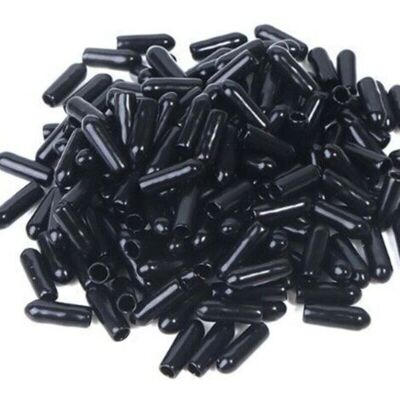 ABYSSE 100 Pièces Embouts, Embouts En Caoutchouc, Couvercle De Sécurité Protecteur De Filetage De Vis À Boulon Noir (3,5 Mm) - Publicité ABYSSE 100 Pièces Embouts, Embouts En Caoutchouc, Couvercle De Sécurité Protecteur De Filetage De Vis À Boulon Noir (3,5 Mm) - Publicité