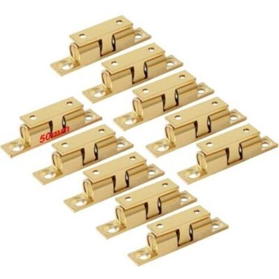 ENLENK Laiton Double Loqueteau À Billes 50 Mm Rouleau Loquet Fermeture Pour Placard Meubles Porte Armoire Loquet Serrure De Portiere (10 Pcs) - Publicité ENLENK Laiton Double Loqueteau À Billes 50 Mm Rouleau Loquet Fermeture Pour Placard Meubles Porte Armoire Loquet Serrure De Portiere (10 Pcs) - Publicité