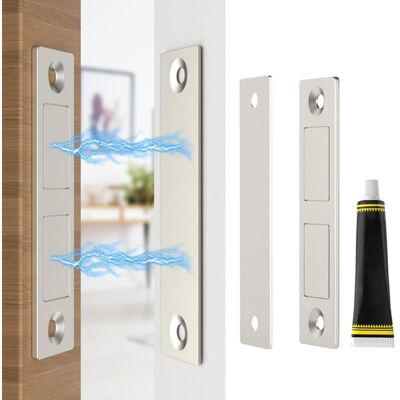 OEM Lot De 2 Aimant Porte Placard Avec Colle Ultra Mince Aimant Fermeture De Porte Placard Loquet Magnétique Pour Tiroir Meubles, Armoire, Double Aimant Puissant Sans Vis Sans Perçage - Publicité OEM Lot De 2 Aimant Porte Placard Avec Colle Ultra Mince Aimant Fermeture De Porte Placard Loquet Magnétique Pour Tiroir Meubles, Armoire, Double Aimant Puissant Sans Vis Sans Perçage - Publicité