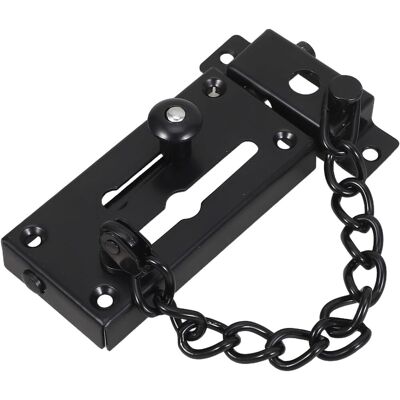 PUNNYB De Porte Coulissant En Acier Inoxydable Noir Avec Chaîne - Publicité PUNNYB De Porte Coulissant En Acier Inoxydable Noir Avec Chaîne - Publicité