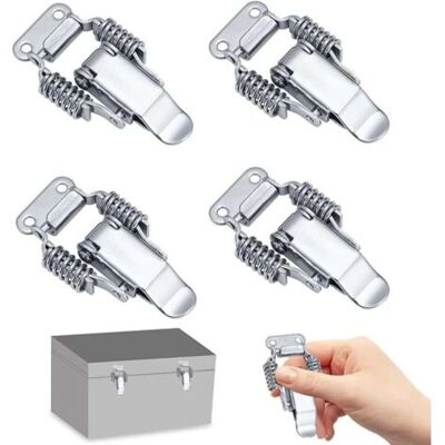 Bunthaus 4 Pcs Fermeture À Levier À Ressort En Acier Inoxydable Verrou De Tension Bascule Loquet De Tension Serrure À Levier De Verrouillage De Boîte Pour Valise, Tiroir Boîte À Outil Boîte Médicale - Publicité Bunthaus 4 Pcs Fermeture À Levier À Ressort En Acier Inoxydable Verrou De Tension Bascule Loquet De Tension Serrure À Levier De Verrouillage De Boîte Pour Valise, Tiroir Boîte À Outil Boîte Médicale - Publicité