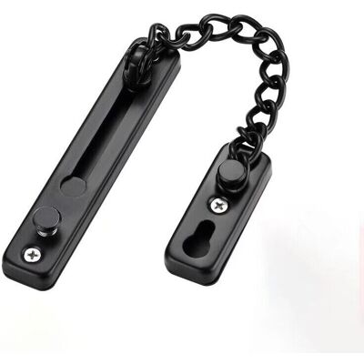 TOOLTEK Chaînes De Portes, Serrure À Chaîne De Porte Antivol, Serrure Fiable De Loquet De Porte De Chaîne De Sécurité De Porte Dacier Inoxydable Idéale Pour Lhôtel À La Maison (noir)..debuns - Publicité TOOLTEK Chaînes De Portes, Serrure À Chaîne De Porte Antivol, Serrure Fiable De Loquet De Porte De Chaîne De Sécurité De Porte Dacier Inoxydable Idéale Pour Lhôtel À La Maison (noir)..debuns - Publicité