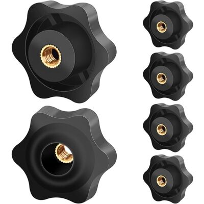 OEM 6 Pièces Ecrou À Poignée En Étoile M6 Diamètre Extérieur 38mm Vis Moletée Filetage Moleté Bouton De Serrage Pour Machines Et Équipements, Meubles - Publicité OEM 6 Pièces Ecrou À Poignée En Étoile M6 Diamètre Extérieur 38mm Vis Moletée Filetage Moleté Bouton De Serrage Pour Machines Et Équipements, Meubles - Publicité