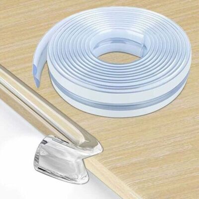 ABYSSE Silicone Coin De Table Protection Bebe , 6m Pré-adhésif Transparent Protection Meuble Bébé , Protecteur Des Bords Et Angles De Placard Pour Sécurité Bebe Maison (6m×width1.5cm) - Publicité ABYSSE Silicone Coin De Table Protection Bebe , 6m Pré-adhésif Transparent Protection Meuble Bébé , Protecteur Des Bords Et Angles De Placard Pour Sécurité Bebe Maison (6m×width1.5cm) - Publicité