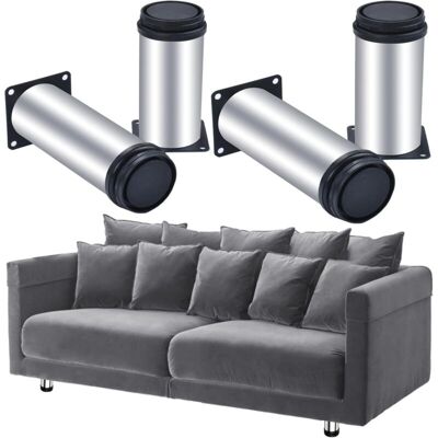 Melissa Houhence – Pieds De Meubles Réglables En Acier Inoxydable – Lot De 4 – Diamètre 50 Mm – Hauteur 120 Mm – Installation Rapide Avec Vis M3,5 X 14 Mm - Publicité Melissa Houhence – Pieds De Meubles Réglables En Acier Inoxydable – Lot De 4 – Diamètre 50 Mm – Hauteur 120 Mm – Installation Rapide Avec Vis M3,5 X 14 Mm - Publicité