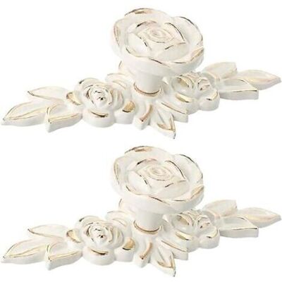 OEM Royaluxe-– Lot De 2 Boutons De Meuble Vintage En Alliage De Zinc – Poignées En Forme De Rose 3d – Vis De Montage Incluses – Finition Dorée - Publicité OEM Royaluxe-– Lot De 2 Boutons De Meuble Vintage En Alliage De Zinc – Poignées En Forme De Rose 3d – Vis De Montage Incluses – Finition Dorée - Publicité