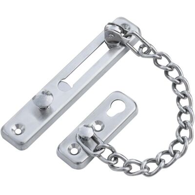 OEM Verrou De Sécurité Coulissant À Chaîne Argentée - Bloque Porte - Serrure Porte - Porte Coulissante Interieur - Serrure Portail Exterieur - Loquet Porte-dou - Publicité OEM Verrou De Sécurité Coulissant À Chaîne Argentée - Bloque Porte - Serrure Porte - Porte Coulissante Interieur - Serrure Portail Exterieur - Loquet Porte-dou - Publicité