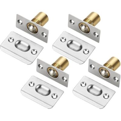 ABYSSE Ensemble De 4 Verrous À Bille Pour Porte, Verrou À Bille Réglable En Acier Inoxydable, Loquet À Bille, Verrou À Bille, Pêne Dormant, Verrou À Bille, Verrou À Bille À Rouleau, Verrou De Porte De - Publicité ABYSSE Ensemble De 4 Verrous À Bille Pour Porte, Verrou À Bille Réglable En Acier Inoxydable, Loquet À Bille, Verrou À Bille, Pêne Dormant, Verrou À Bille, Verrou À Bille À Rouleau, Verrou De Porte De - Publicité