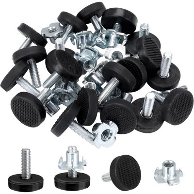Generic Lot De 16 Pieds De Nivellement Réglables En Hauteur, Filetage M6, Pour Meubles Robustes, Avec Écrous En T, Pour Table Et Chaise, Protection Du Sol - Publicité Generic Lot De 16 Pieds De Nivellement Réglables En Hauteur, Filetage M6, Pour Meubles Robustes, Avec Écrous En T, Pour Table Et Chaise, Protection Du Sol - Publicité
