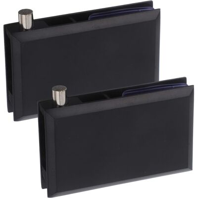 PUNNYB De 2 Charnières Pour Portes Sans Cadre Noir Mat Pivot - Publicité PUNNYB De 2 Charnières Pour Portes Sans Cadre Noir Mat Pivot - Publicité