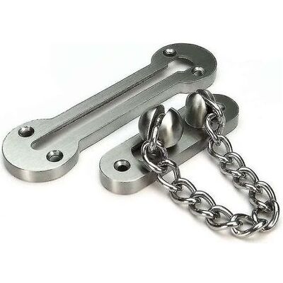 FANGMEDIA Extra-thick Door Chain Lock-- Sus304 Stainless Steel Casting Door Security Chain Guard, Heavy Duty Latch Lock For Inside Door, Brushed Nickel Finish(e - Publicité FANGMEDIA Extra-thick Door Chain Lock-- Sus304 Stainless Steel Casting Door Security Chain Guard, Heavy Duty Latch Lock For Inside Door, Brushed Nickel Finish(e - Publicité
