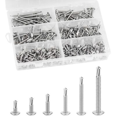 Melissa Vis Autotaraudeuses, 210 Pièces Vis Auto-foreuses À Tête Vis À Tête Cylindrique, Vis En Acier Inoxydable Kit De Vis Autotaraudeuses Autoperceuses M4.2 50mm / 38mm / 30mm / 25mm / 19mm / 13mm - Publicité Melissa Vis Autotaraudeuses, 210 Pièces Vis Auto-foreuses À Tête Vis À Tête Cylindrique, Vis En Acier Inoxydable Kit De Vis Autotaraudeuses Autoperceuses M4.2 50mm / 38mm / 30mm / 25mm / 19mm / 13mm - Publicité