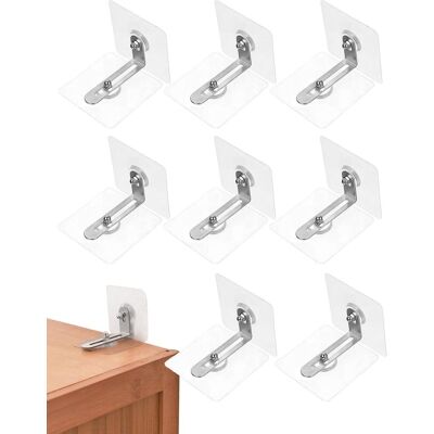 OEM 8 Ensembles Ancrage Meuble,anti-basculement,support L,réglable 0-5cm,sans Perçage,murs Lisses - Publicité OEM 8 Ensembles Ancrage Meuble,anti-basculement,support L,réglable 0-5cm,sans Perçage,murs Lisses - Publicité