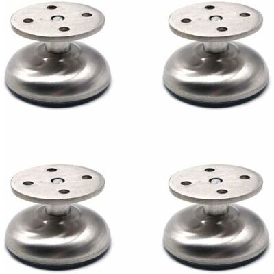 ABYSSE Lot De 4 Pieds De Meubles Réglables, 3.8 Cm De Long, Très Épais, Fabriqués En Acier Inoxydable, Pieds De Support De Meuble De Canapé, Pieds De Support D'Armoire De Salle De Bain - Publicité ABYSSE Lot De 4 Pieds De Meubles Réglables, 3.8 Cm De Long, Très Épais, Fabriqués En Acier Inoxydable, Pieds De Support De Meuble De Canapé, Pieds De Support D'Armoire De Salle De Bain - Publicité