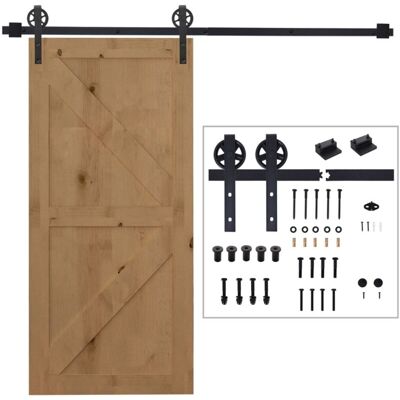 PELTOR Kit Complet Pour Porte Coulissante 200 Cm - Avec Rail, Roulettes, Butées, Guide Sol Et Vis - Acier Au Carbone, Noir - Publicité PELTOR Kit Complet Pour Porte Coulissante 200 Cm - Avec Rail, Roulettes, Butées, Guide Sol Et Vis - Acier Au Carbone, Noir - Publicité