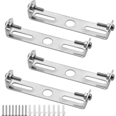 AIRSTRA Pack De 4 Supports De Fixation Pour Plafonnier 90mm – Métal Galvanisé – Capacité 5kg – Vis Et Écrous Inclus - Publicité AIRSTRA Pack De 4 Supports De Fixation Pour Plafonnier 90mm – Métal Galvanisé – Capacité 5kg – Vis Et Écrous Inclus - Publicité