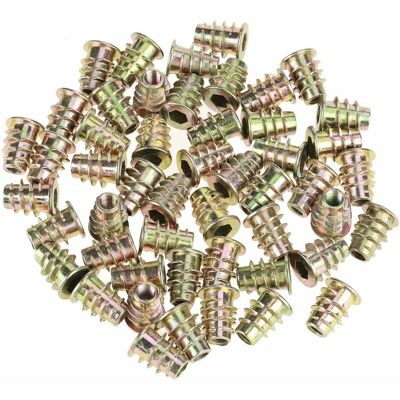 MOXIE 50 Pcs Écrous M513 Type Fileté Hex Tête D'Entraînement En Alliage De Zinc Fil Meubles Meubles Hex Socket Vis Pour Le Bois Insert Assortment Kit - Publicité MOXIE 50 Pcs Écrous M513 Type Fileté Hex Tête D'Entraînement En Alliage De Zinc Fil Meubles Meubles Hex Socket Vis Pour Le Bois Insert Assortment Kit - Publicité