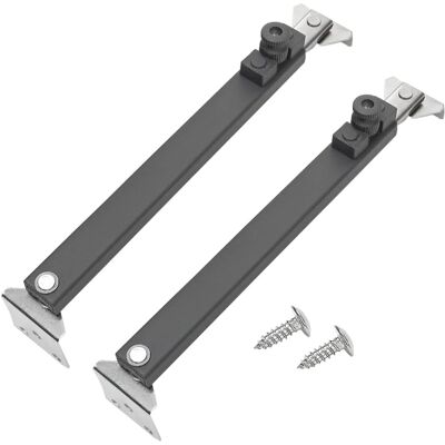 JILLIOPER Lot De 2 Supports De Fenêtre À Battant, 321 Mm, Charnières De Fenêtre En Acier Inoxydable Gris Réglables Avec Vis Pour Maison, Caravane - Publicité JILLIOPER Lot De 2 Supports De Fenêtre À Battant, 321 Mm, Charnières De Fenêtre En Acier Inoxydable Gris Réglables Avec Vis Pour Maison, Caravane - Publicité