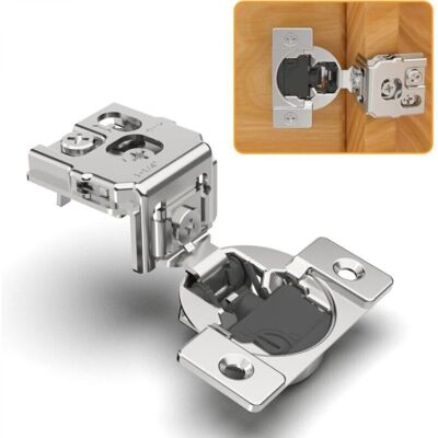 ABCRITAL Lot De 2 Charnières Dissimulées 4d 1-1/4" À Fermeture Douce Pour Porte À Cadre, Contrôle De La Vitesse De Fermeture, Fermeture Automatique Lente - Publicité ABCRITAL Lot De 2 Charnières Dissimulées 4d 1-1/4" À Fermeture Douce Pour Porte À Cadre, Contrôle De La Vitesse De Fermeture, Fermeture Automatique Lente - Publicité