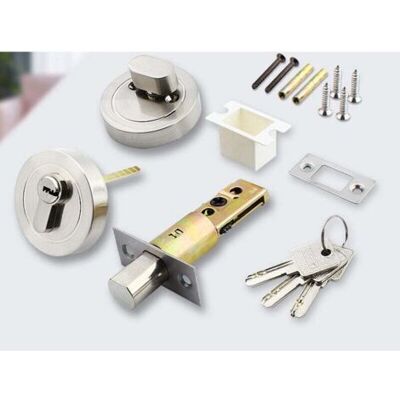 ABYSSE Serrure De Porte Invisible, Serrure Intérieure, Serrure Tubulaire À Mortaise, Cylindre En Laiton + Inox, 3 Clés, Anti-effraction, Accessoires Complets - Publicité ABYSSE Serrure De Porte Invisible, Serrure Intérieure, Serrure Tubulaire À Mortaise, Cylindre En Laiton + Inox, 3 Clés, Anti-effraction, Accessoires Complets - Publicité
