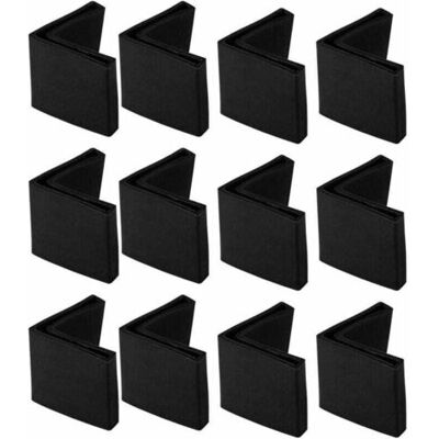 ABYSSE 12pcs Protection Pied De Chaise En Fer Table Embout Pied 50 X 50 Mm Noir De Chaise Meuble Capuchons Protection Sol En Caoutchouc Forme L - Publicité ABYSSE 12pcs Protection Pied De Chaise En Fer Table Embout Pied 50 X 50 Mm Noir De Chaise Meuble Capuchons Protection Sol En Caoutchouc Forme L - Publicité