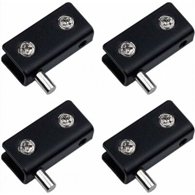 OEM Lot De 4 Charnières Pivotantes, Sans Cadre Pour Porte En Verre - Noir - Clips De Porte En Verre En Acier Inoxydable Avec Broche Réglable - Kit De Remplacement Pour Porte En Verre De 5 À 7 Mm - Publicité OEM Lot De 4 Charnières Pivotantes, Sans Cadre Pour Porte En Verre - Noir - Clips De Porte En Verre En Acier Inoxydable Avec Broche Réglable - Kit De Remplacement Pour Porte En Verre De 5 À 7 Mm - Publicité