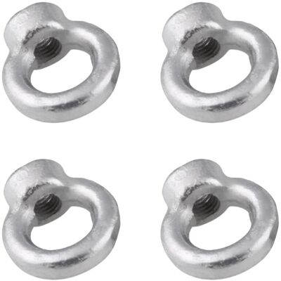 CONWHZC Écrou À Œil En Acier Galvanisé, 4 Pièces M14 : Fixation Par Écrou Fileté Pour Usage Intérieur Et Extérieur, Pour Levage Et Suspension - Publicité CONWHZC Écrou À Œil En Acier Galvanisé, 4 Pièces M14 : Fixation Par Écrou Fileté Pour Usage Intérieur Et Extérieur, Pour Levage Et Suspension - Publicité