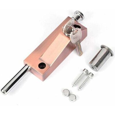 ABYSSE Verrou De Porte Multifonction Pour Porte De Garage - Verrou De Porte Universel - Avec 2 Clés - Pour Usage Intérieur Et Extérieur - Bronze Rouge-longziming - Publicité ABYSSE Verrou De Porte Multifonction Pour Porte De Garage - Verrou De Porte Universel - Avec 2 Clés - Pour Usage Intérieur Et Extérieur - Bronze Rouge-longziming - Publicité