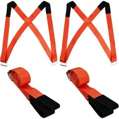 ABYSSE Sangles De Déménagement Pour 2 Personnes, Sangles De Levage De Meubles Réglables, Sangles De Transpo - Publicité ABYSSE Sangles De Déménagement Pour 2 Personnes, Sangles De Levage De Meubles Réglables, Sangles De Transpo - Publicité