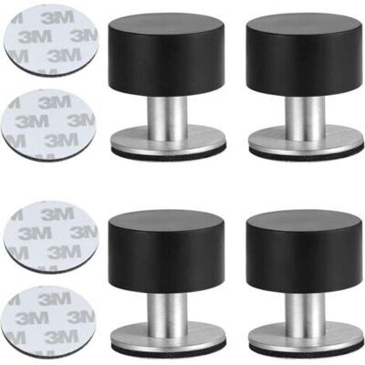 ABYSSE 4pcs Butées Porte Adhesive Acier Inoxydable Butoir Arrêts Porte Door Stoppers Avec Caoutchouc Antichoc Pour Montage Mural Ou Au Sol Avec Ruban Adhésif Double Face 3m - Publicité ABYSSE 4pcs Butées Porte Adhesive Acier Inoxydable Butoir Arrêts Porte Door Stoppers Avec Caoutchouc Antichoc Pour Montage Mural Ou Au Sol Avec Ruban Adhésif Double Face 3m - Publicité