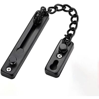 JUSCH Chaînes De Portes, Serrure À Chaîne De Porte Antivol, Serrure Fiable De Loquet De Porte De Chaîne De Sécurité De Porte Dacier Inoxydable Idéale Pour Lhôtel À La Maison (noir). Publicité JUSCH Chaînes De Portes, Serrure À Chaîne De Porte Antivol, Serrure Fiable De Loquet De Porte De Chaîne De Sécurité De Porte Dacier Inoxydable Idéale Pour Lhôtel À La Maison (noir). Publicité
