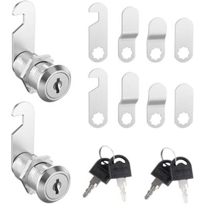 OEM Serrure À Levier Pour Boîte Aux Lettres Et Armoire – Lot De 2 Jeux Avec 5 Plaques Verrouillage + 2 Clés, Acier Inoxydable, 16 Mm - Publicité OEM Serrure À Levier Pour Boîte Aux Lettres Et Armoire – Lot De 2 Jeux Avec 5 Plaques Verrouillage + 2 Clés, Acier Inoxydable, 16 Mm - Publicité