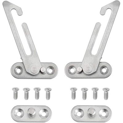 MOXIE Lot De 2 Entrebâilleurs De Fenêtre En Upvc - En Acier Inoxydable 304 - Avec Vis - Pour Fenêtre À Gauche Et À Droite - Publicité MOXIE Lot De 2 Entrebâilleurs De Fenêtre En Upvc - En Acier Inoxydable 304 - Avec Vis - Pour Fenêtre À Gauche Et À Droite - Publicité