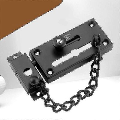FATRD Verrou De Porte Antivol À Chaîne De Sécurité Renforcé En Acier Inoxydable 304-black - Publicité FATRD Verrou De Porte Antivol À Chaîne De Sécurité Renforcé En Acier Inoxydable 304-black - Publicité