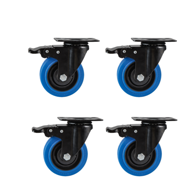 Generic 4pcs Roulettes Pivotantes En Polyuréthane, Roues De Transport Pivotantes À 360 Degrés, Adaptées Aux Applications Extérieures Et Industrielles - Publicité Generic 4pcs Roulettes Pivotantes En Polyuréthane, Roues De Transport Pivotantes À 360 Degrés, Adaptées Aux Applications Extérieures Et Industrielles - Publicité