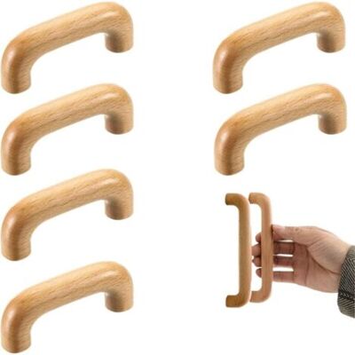 ABYSSE 6 Poignées De Meubles En Bois, Poignées De Placards De Cuisine, Poignées De Portes De Placards, Entraxe De 64 Mm, Pour Meubles Et Tiroirs De Cuisine - Publicité ABYSSE 6 Poignées De Meubles En Bois, Poignées De Placards De Cuisine, Poignées De Portes De Placards, Entraxe De 64 Mm, Pour Meubles Et Tiroirs De Cuisine - Publicité
