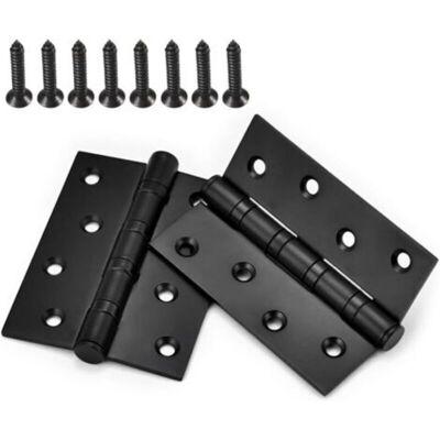 ENLENK 2 Pièces Charnière Fenêtre Charnière Porte De L'Armoire Charnières Vis Connecteurs En Acier Inoxydable Roulements À Billes Avec Vis(noir,10075mm) - Publicité ENLENK 2 Pièces Charnière Fenêtre Charnière Porte De L'Armoire Charnières Vis Connecteurs En Acier Inoxydable Roulements À Billes Avec Vis(noir,10075mm) - Publicité