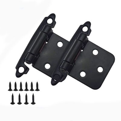 FOGSHIELD Lot De 4 Charnières En Cuivre Antique Pour Portes De Cuisine, À Fermeture Automatique, Recouvrement De 1,27 Cm (variable), Cadre Semi-dissimulé (e) - Publicité FOGSHIELD Lot De 4 Charnières En Cuivre Antique Pour Portes De Cuisine, À Fermeture Automatique, Recouvrement De 1,27 Cm (variable), Cadre Semi-dissimulé (e) - Publicité