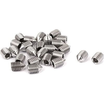 Melissa Lot De 16 Vis Sans Tête Coniques 5 Mm De Longueur, Différents Filetages Métriques, M3, M4, M5 Et M6. Lot De Vis Sans Tête Hexagonales En Acier Inoxydable De Qualité A2 - Publicité Melissa Lot De 16 Vis Sans Tête Coniques 5 Mm De Longueur, Différents Filetages Métriques, M3, M4, M5 Et M6. Lot De Vis Sans Tête Hexagonales En Acier Inoxydable De Qualité A2 - Publicité