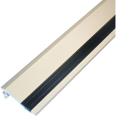 Seuil 4m Aluminium Anodisé Argent Avec Bande Anti Dérapant - Duval - Per-na - Publicité Seuil 4m Aluminium Anodisé Argent Avec Bande Anti Dérapant - Duval - Per-na - Publicité