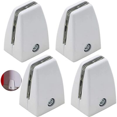 FOGSHIELD Lntyq 4 Pièces Clips Verre En Alliage Zinc, Pince À Verre Support Miroir, Fixation Réglable Pince À Verre, Pince À Étagère Miroir, Pour Miroirs, Verre,clins, Supports D'Étagère - Publicité FOGSHIELD Lntyq 4 Pièces Clips Verre En Alliage Zinc, Pince À Verre Support Miroir, Fixation Réglable Pince À Verre, Pince À Étagère Miroir, Pour Miroirs, Verre,clins, Supports D'Étagère - Publicité