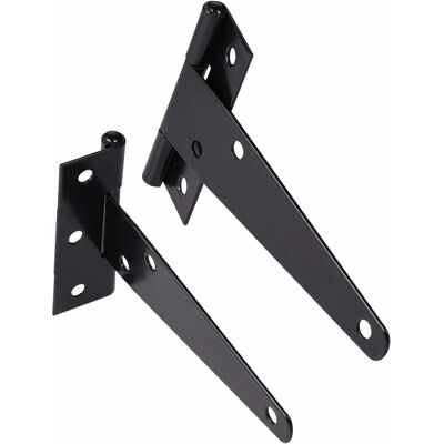 OEM 10 Pcs Charnière En T Robuste Noir Antirouille Avec Vis De Charnière De Porte, Charnière De Portail En Bois De Jardin, Charnière De Porte Extérieure Durable, Diy Hangar Porte, Fenêtre, Gara - Publicité OEM 10 Pcs Charnière En T Robuste Noir Antirouille Avec Vis De Charnière De Porte, Charnière De Portail En Bois De Jardin, Charnière De Porte Extérieure Durable, Diy Hangar Porte, Fenêtre, Gara - Publicité
