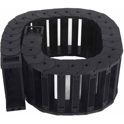 NANNIGR Chaîne De Traînage De Câble, Série Entièrement Fermée À Faible Bruit, Lignes De Remorquage De Réservoir, Assemblage Amovible D35 X 125, 1 Mètre - Publicité NANNIGR Chaîne De Traînage De Câble, Série Entièrement Fermée À Faible Bruit, Lignes De Remorquage De Réservoir, Assemblage Amovible D35 X 125, 1 Mètre - Publicité