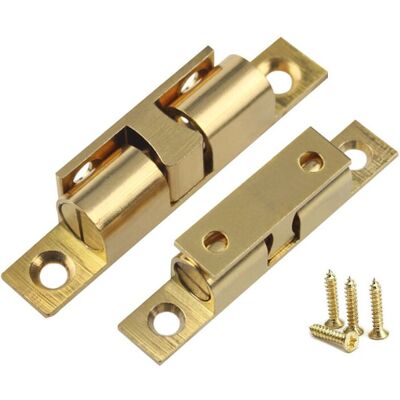 OEM Laiton Double Loqueteau À Billes 70mm Rouleau Loquetaux Fermeture Pour Placard Meubles Porte Armoire Loquet Serrure De Portiere (10pcs)- - Publicité OEM Laiton Double Loqueteau À Billes 70mm Rouleau Loquetaux Fermeture Pour Placard Meubles Porte Armoire Loquet Serrure De Portiere (10pcs)- - Publicité